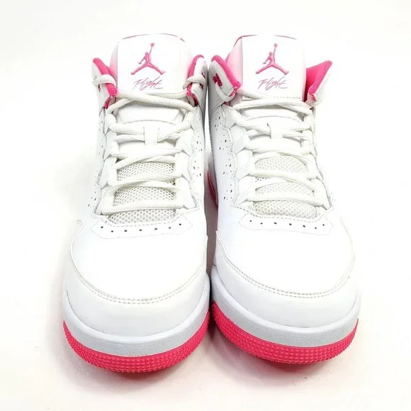 Jordan Flight Origin 2 Girls Shoes Size 7.5Y White Pink Sneakers 718075-100 - Picture 8 of 10